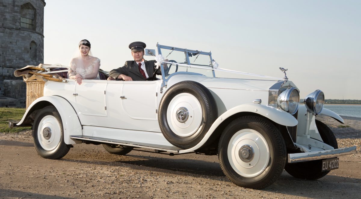 Vintage White RollsRoyce Wedding Car Sydney  Australia In Style